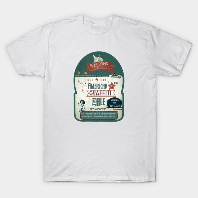 american graffiti ale T-Shirt by nitnotnet